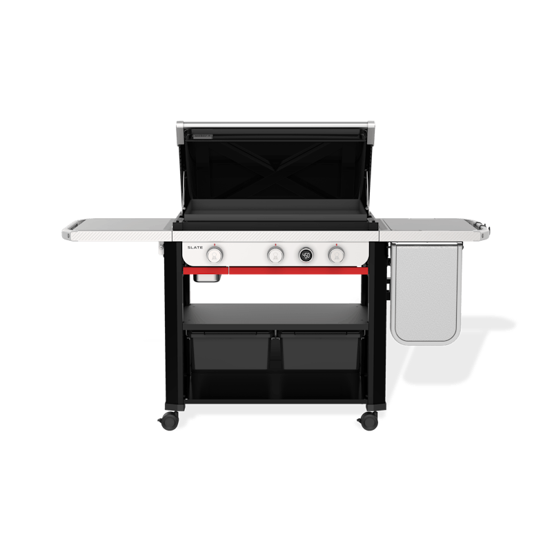 Slate 30" Rust-Resistant Griddle w/ Extendable Side Table