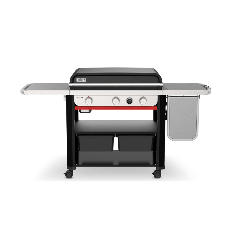Slate 30" Rust-Resistant Griddle w/ Extendable Side Table