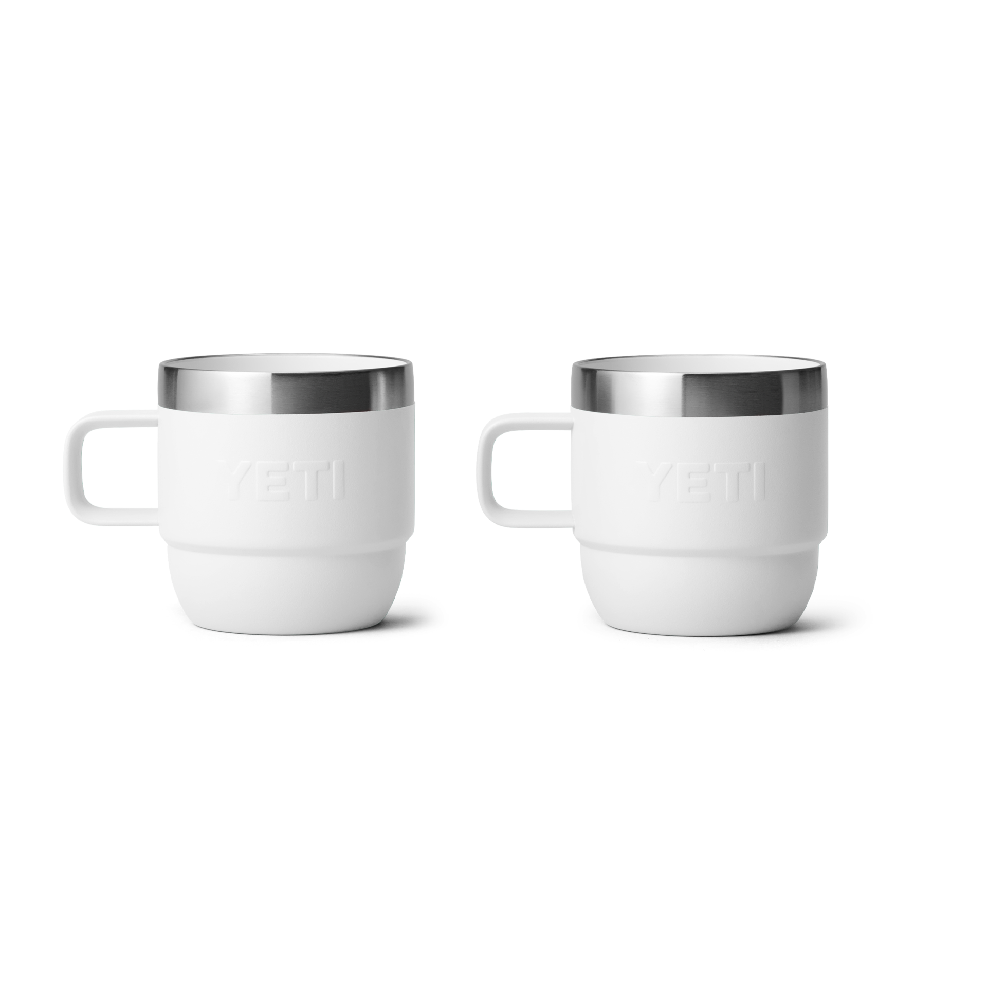 6 oz. / 177ml Stackable Mugs - White (2 pack)