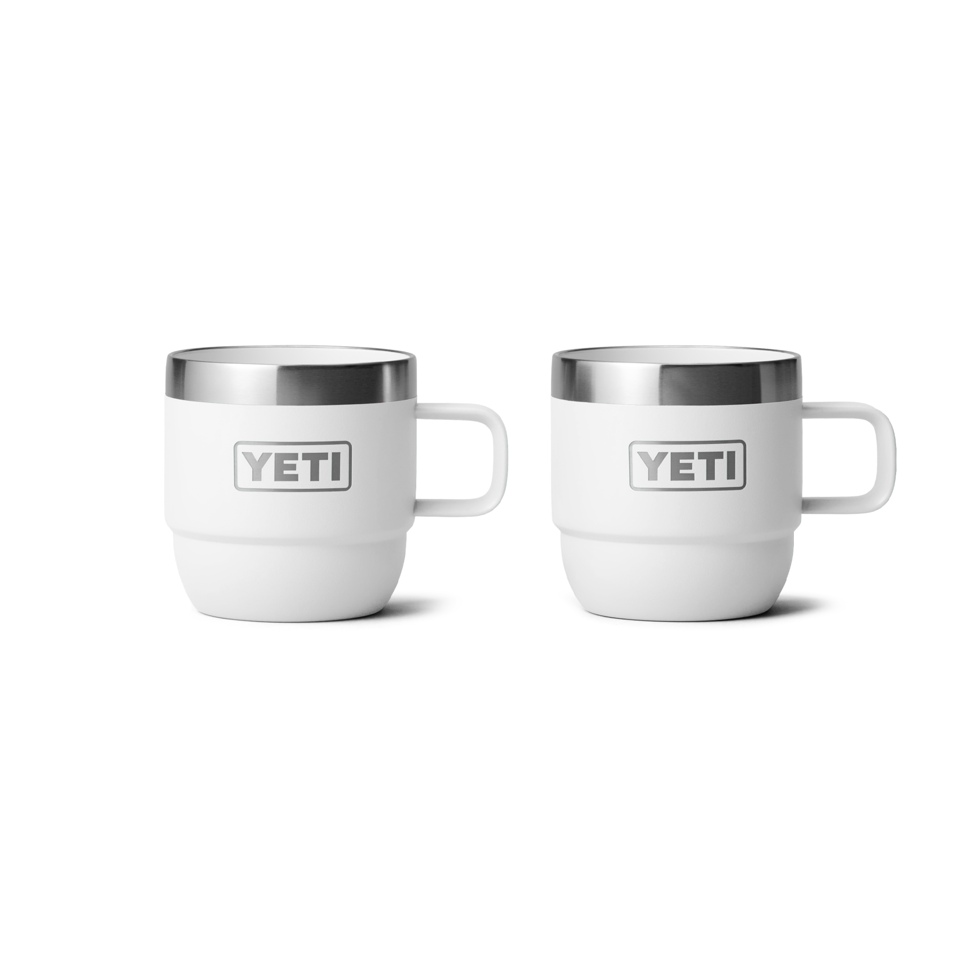 6 oz. / 177ml Stackable Mugs - White (2 pack)