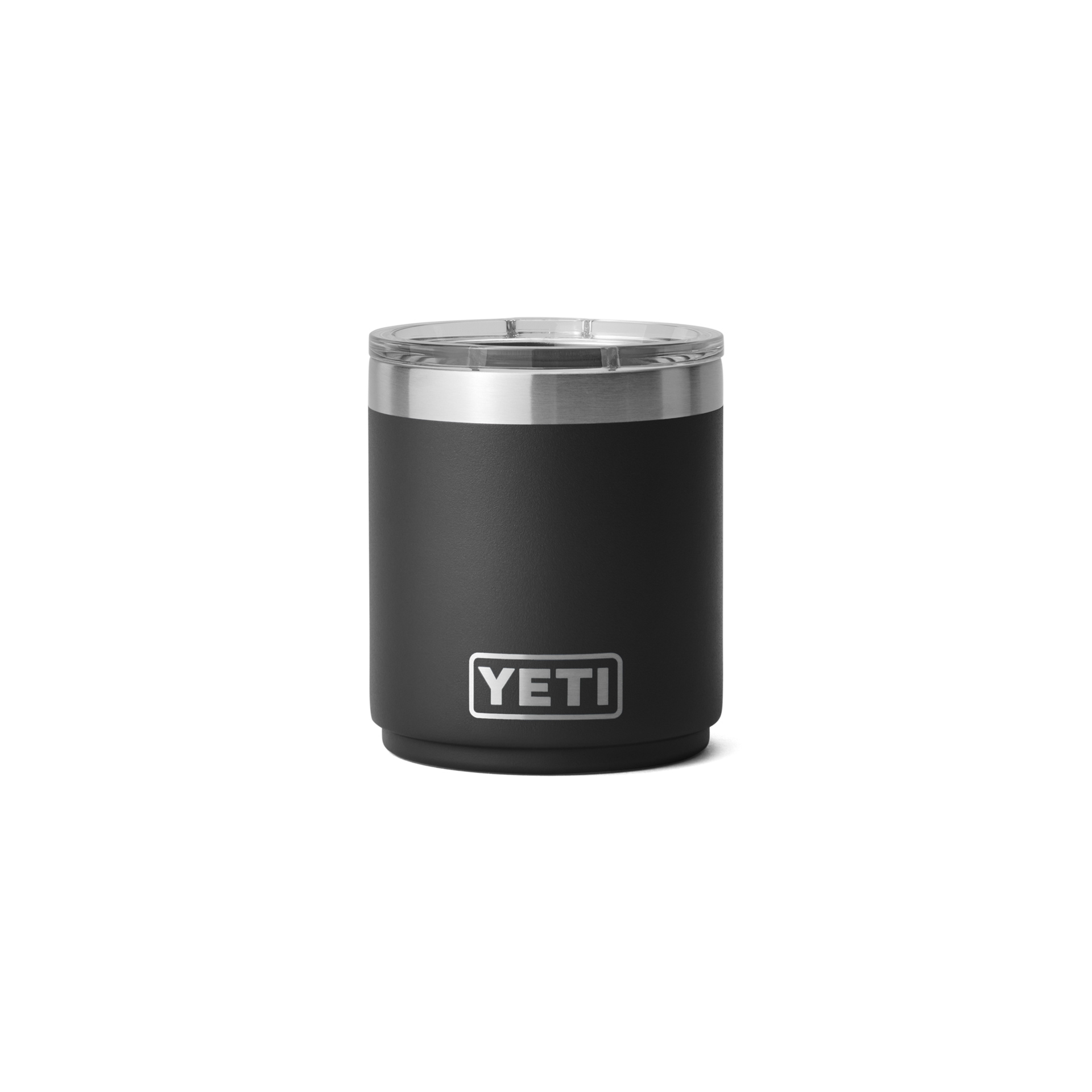 10 oz. / 295ml Stackable Lowball w/ Magslider Lid - Black