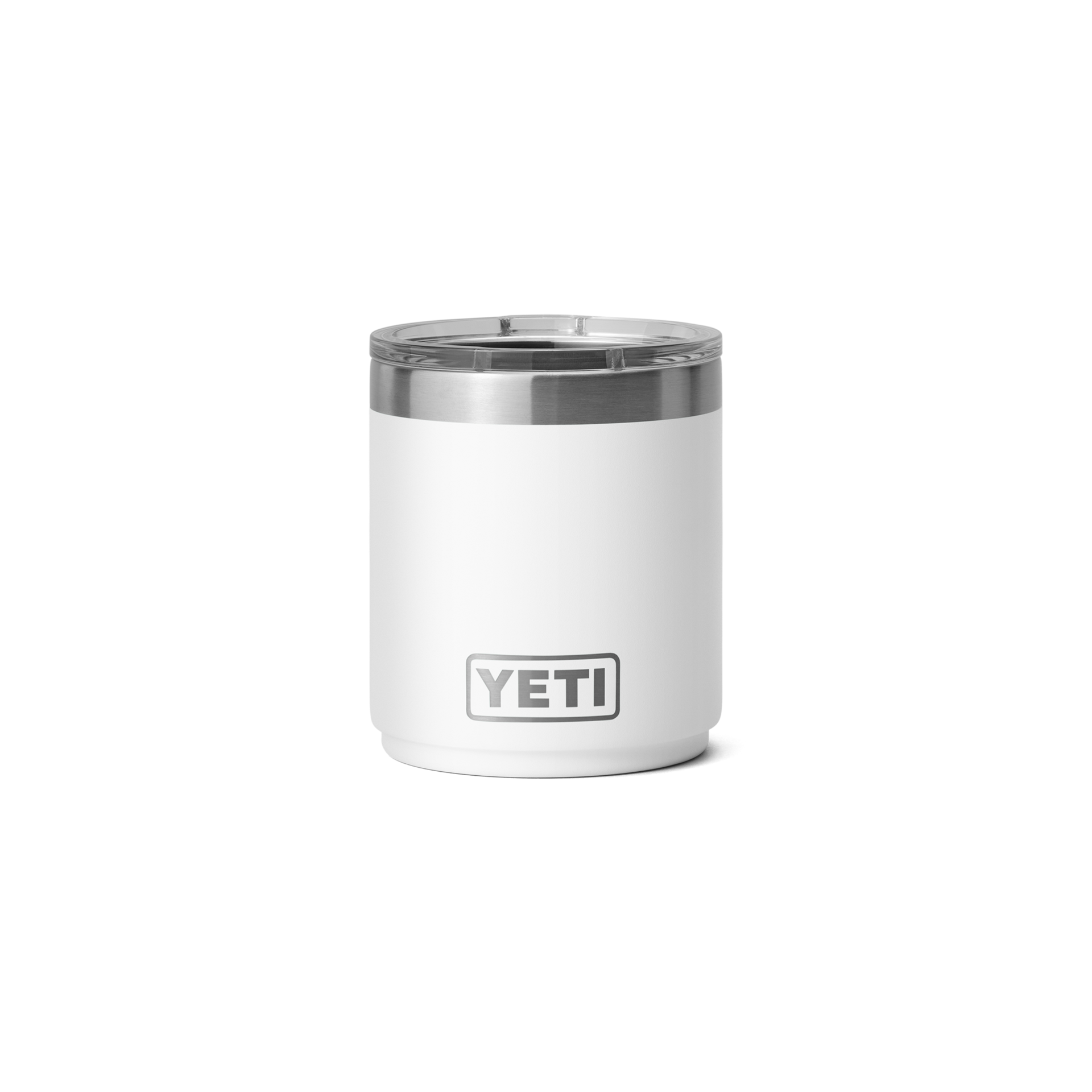 10 oz. / 295ml Stackable Lowball w/ Magslider Lid - White