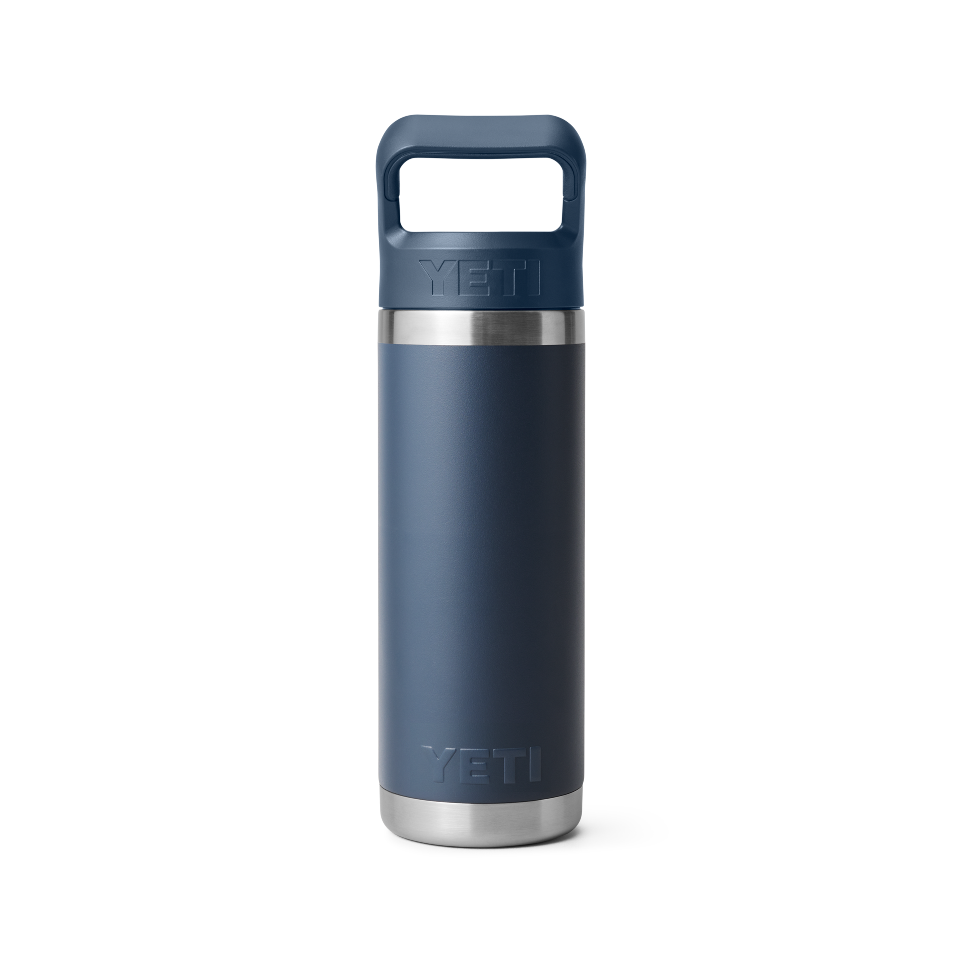 18 oz. / 532ml Bottle w/ Matching Straw Cap - Navy