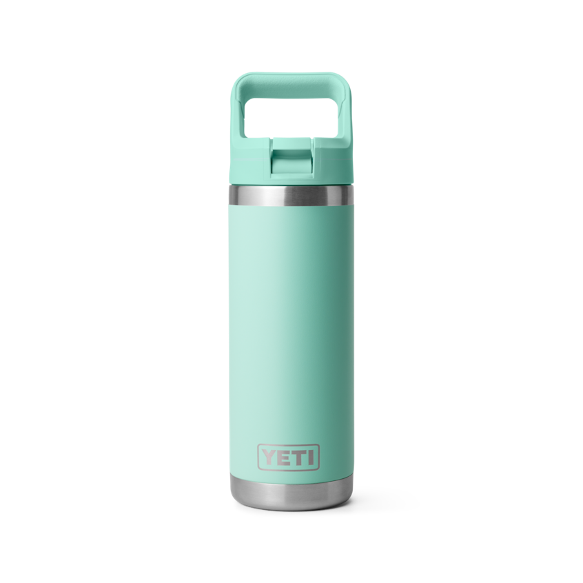 18 oz. / 532ml Bottle w/ Matching Straw Cap - Seafoam