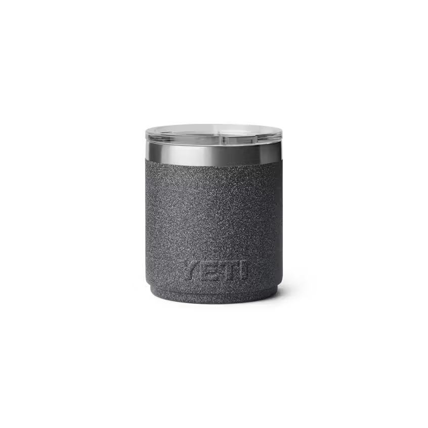 10 oz. / 295ml Stackable Lowball w/ Magslider Lid - Black Stone