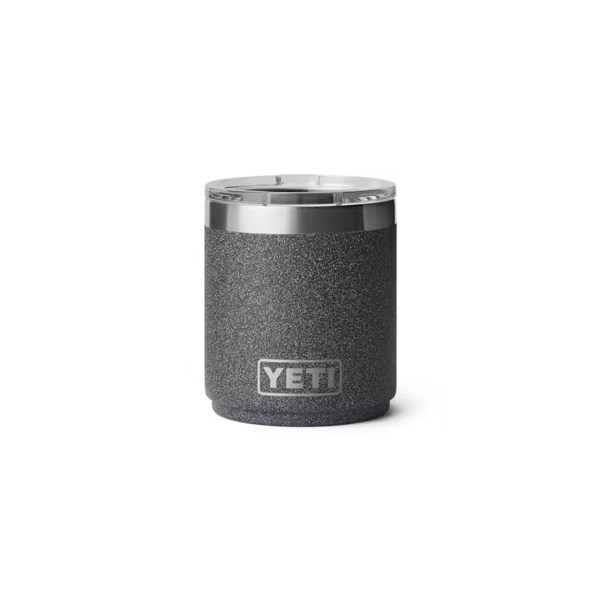 10 oz. / 295ml Stackable Lowball w/ Magslider Lid - Black Stone
