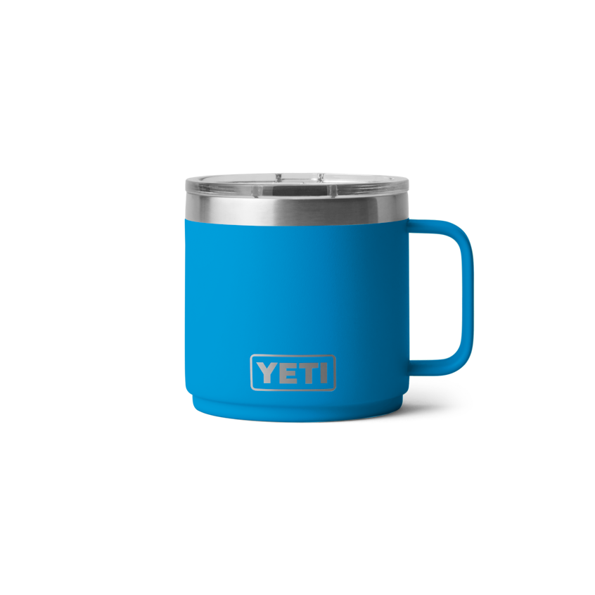 14 oz. / 414ml Stackable Mug w/ Magslider Lid - Big Wave Blue