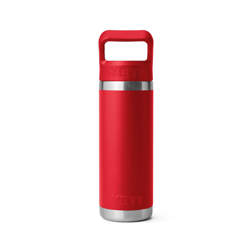 18 oz. / 532ml Bottle w/ Matching Straw Cap - Rescue Red