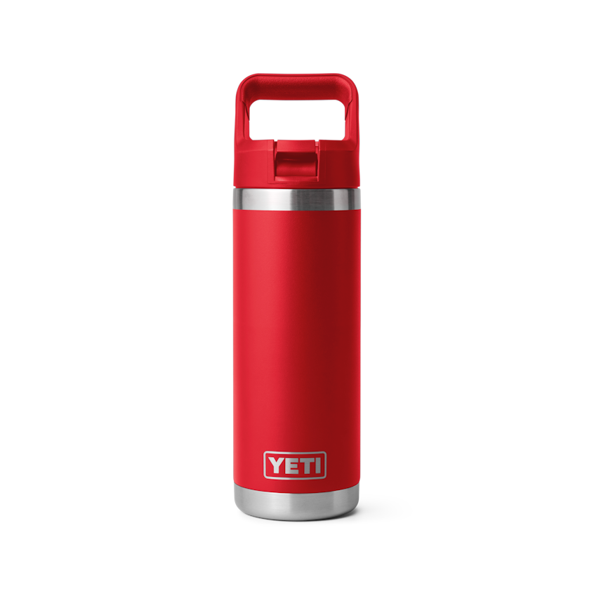 18 oz. / 532ml Bottle w/ Matching Straw Cap - Rescue Red