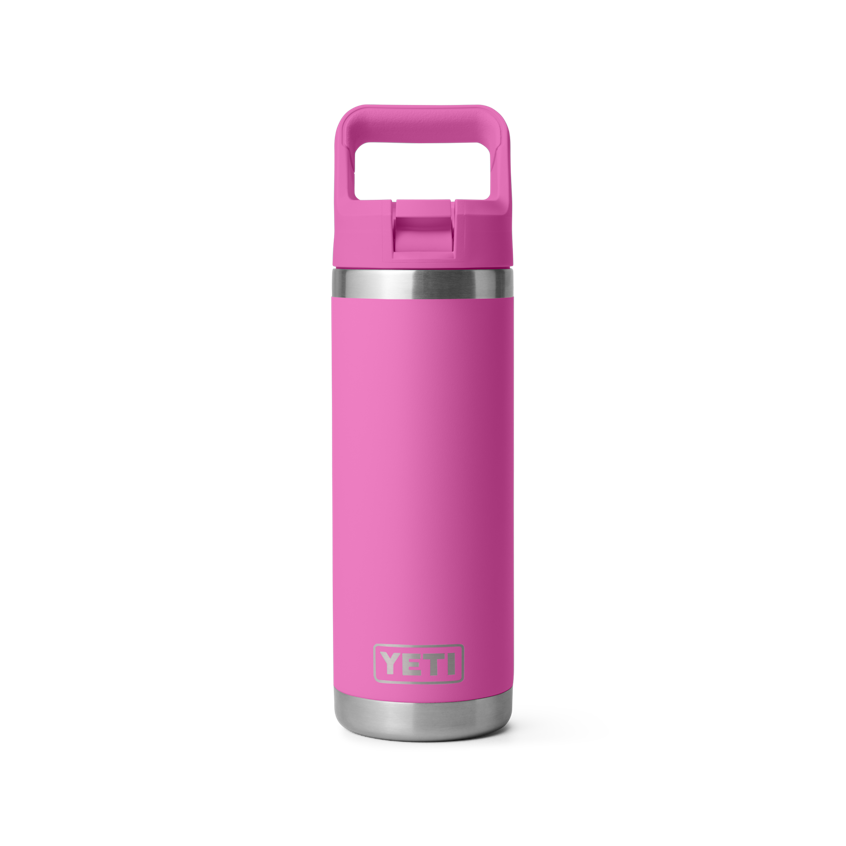 18 oz. / 532ml Bottle w/ Matching Straw Cap - Wildflower Fuchsia