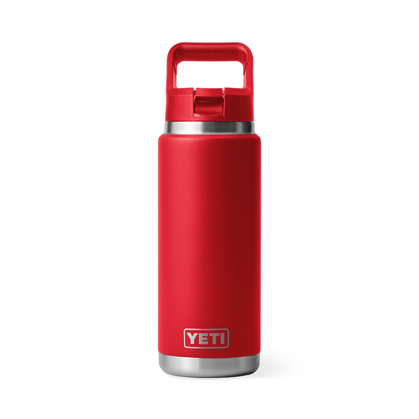 26 oz. / 769ml Bottle w/ Matching Straw Cap - Rescue Red