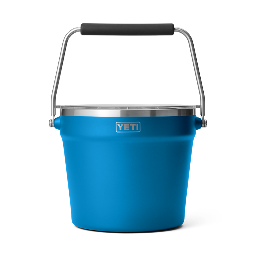 Beverage Bucket w/ Lid - Big Wave Blue