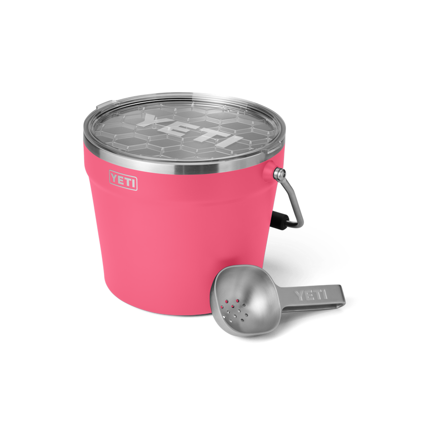 Beverage Bucket w/ Lid - Tropical Pink