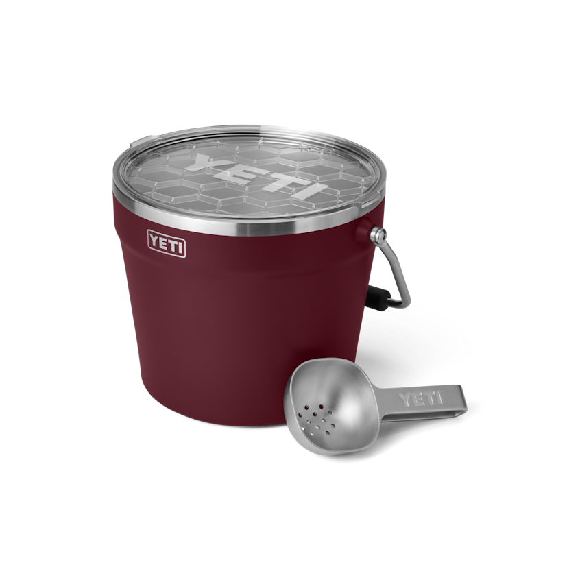 Beverage Bucket w/ Lid - Wild Vine Red