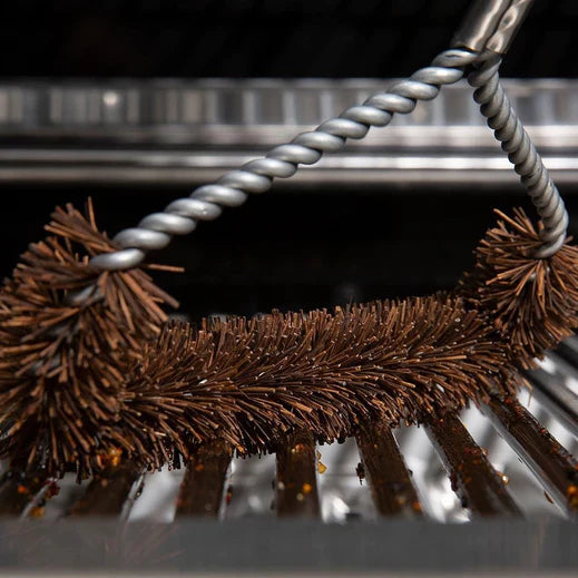 Tri-Head Palmyra Bristle BBQ Brush