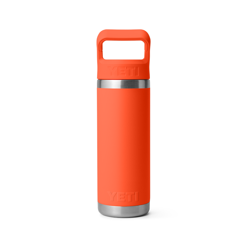18 oz. / 532ml Bottle w/ Matching Straw Cap - Papaya