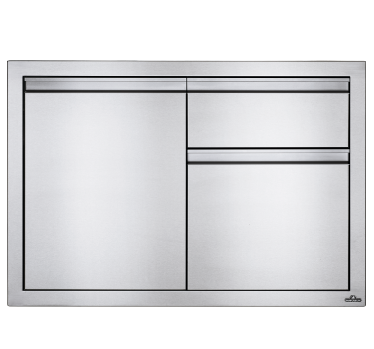 36" X 24" Single Door & Waste Bin Drawer
