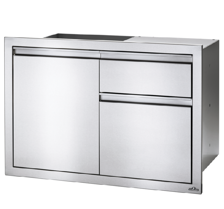 36" X 24" Single Door & Waste Bin Drawer