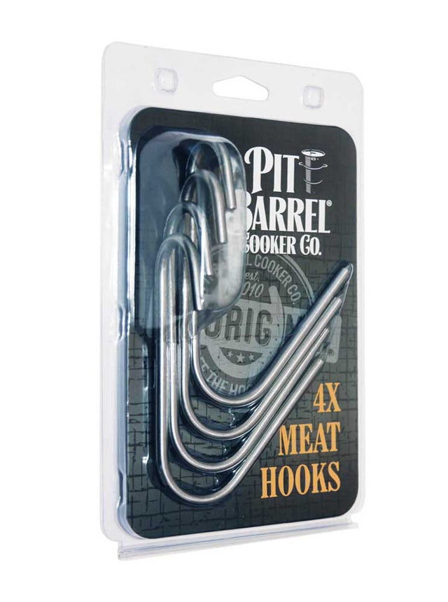 Pit Barrel Cooker Co. Original Stainless Steel Meat Hooks - 4 pack –  Dickson Barbeque Centre
