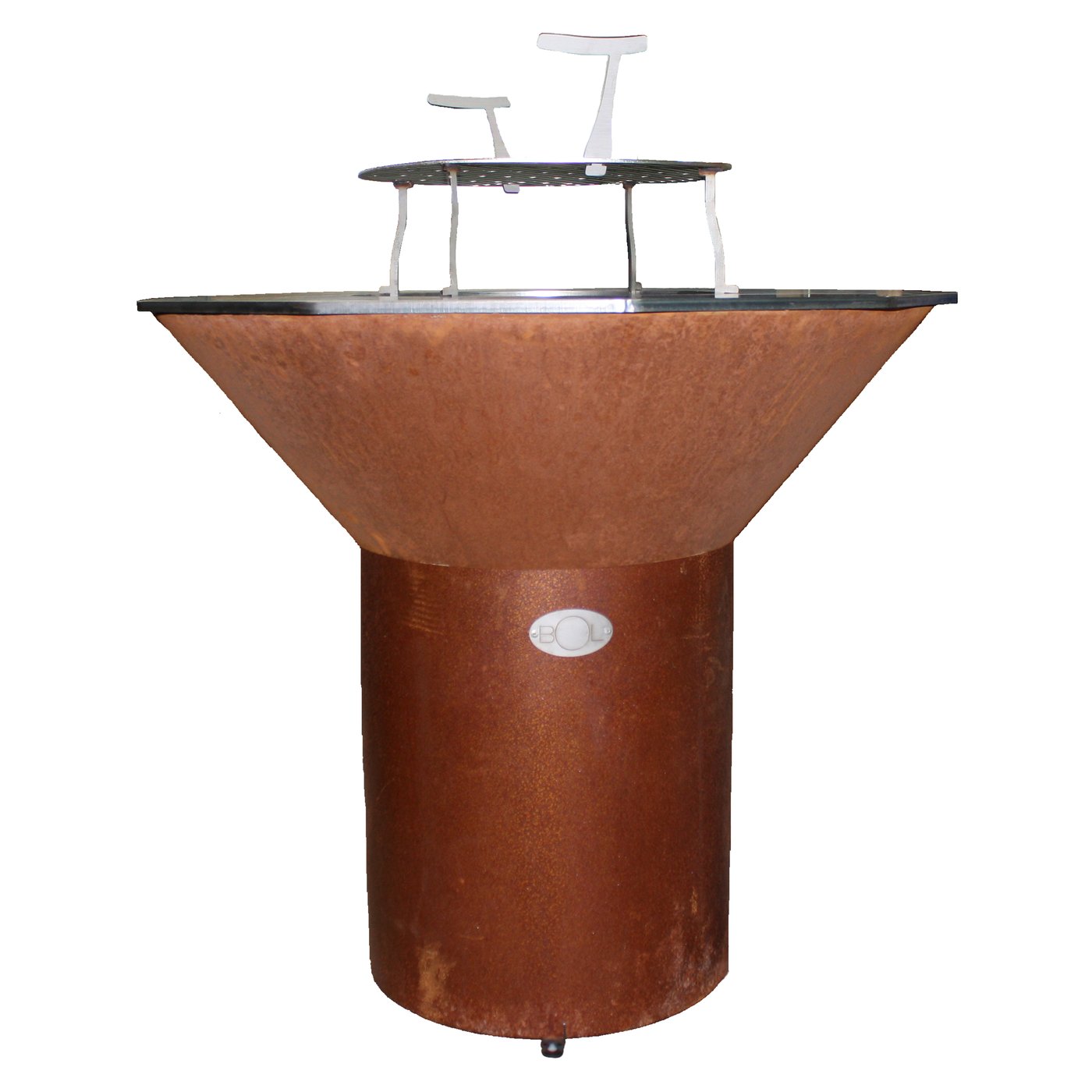 Wood Fired Grill with High Pedestal