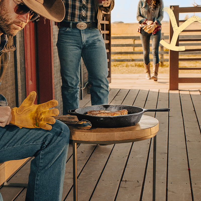 Official YELLOWSTONE 12" Cast Iron Skillet