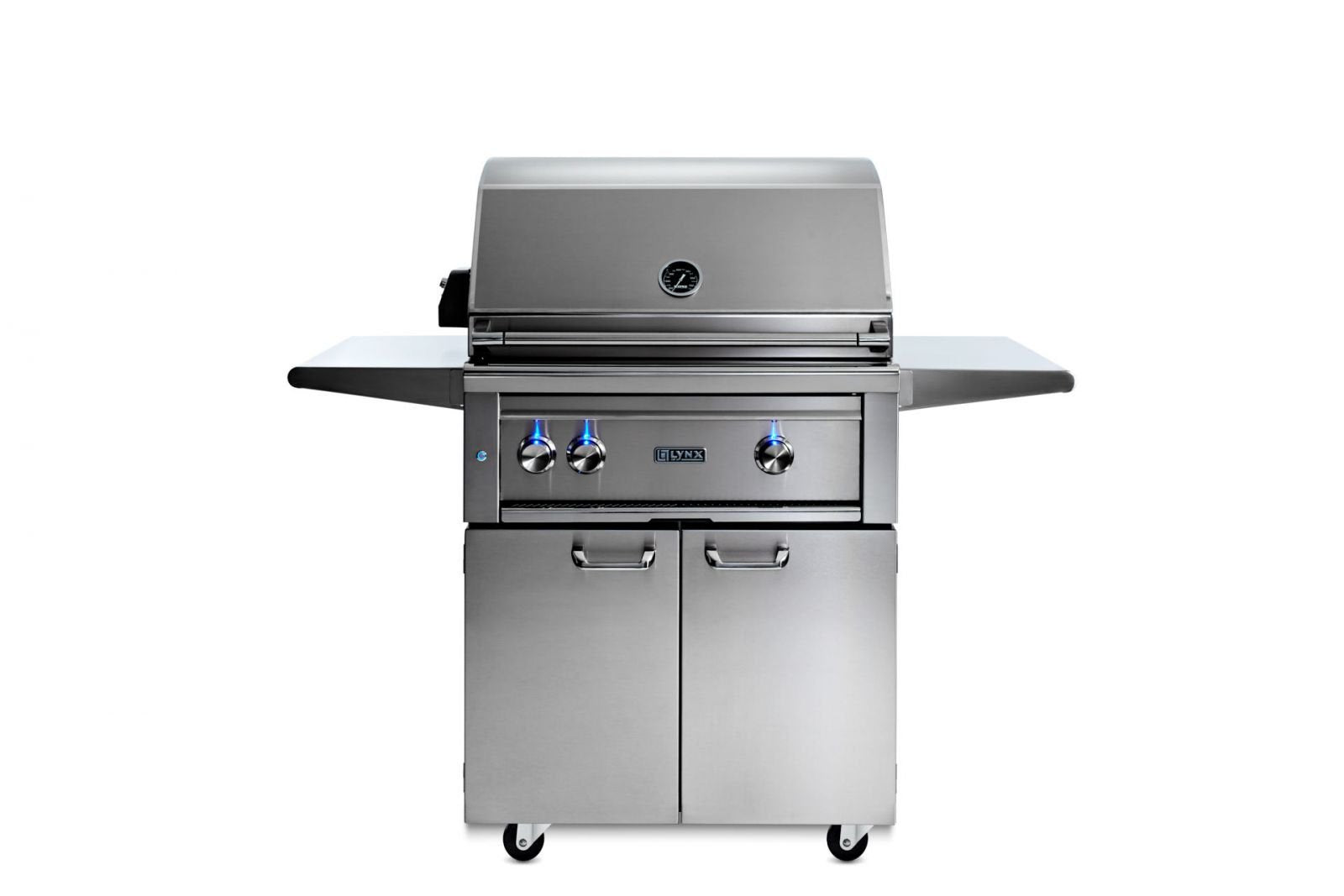 30" Professional Freestanding Grill with 1 Trident Infrared Burner and 1 Ceramic Burner and Rotisserie (L30TRF)