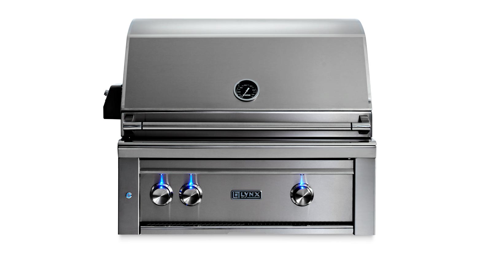30" Professional Built-in Grill with 1 Trident Infrared Burner and 1 Ceramic Burner and Rotisserie (L30TR)