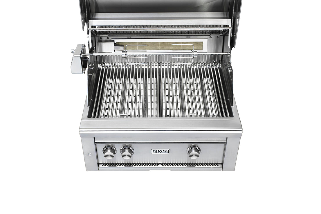 30" Professional Built-in Grill with All Ceramic Burners and Rotisserie (L30R-3)