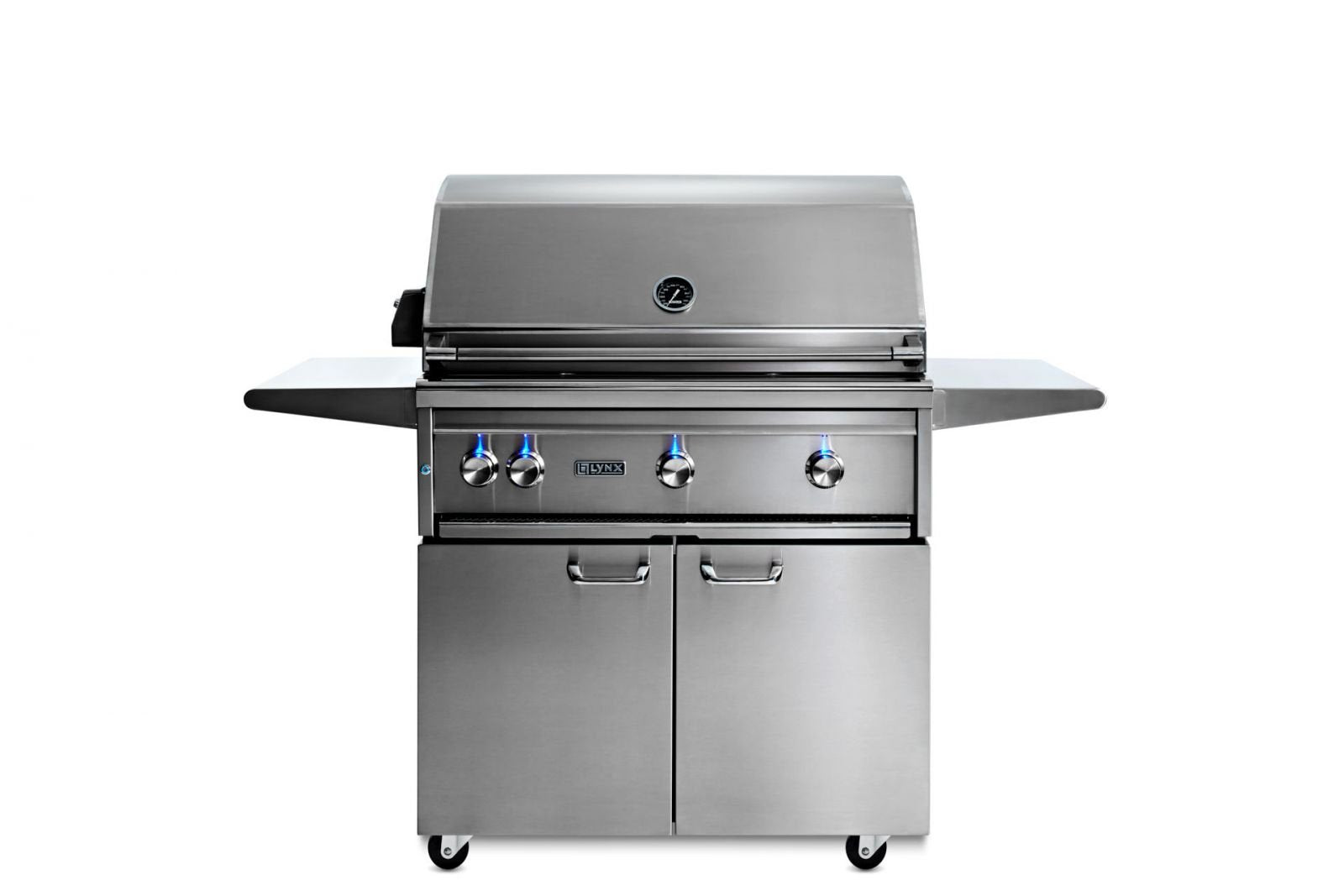 36" Professional Freestanding Grill with 1 Trident Infrared Burner and 2 Ceramic Burners and Rotisserie (L36TRF)