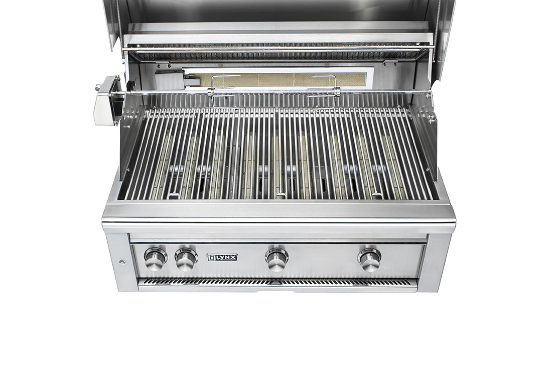 36" Professional Freestanding Grill with All Trident Infrared Burners and Rotisserie (L36ATRF)