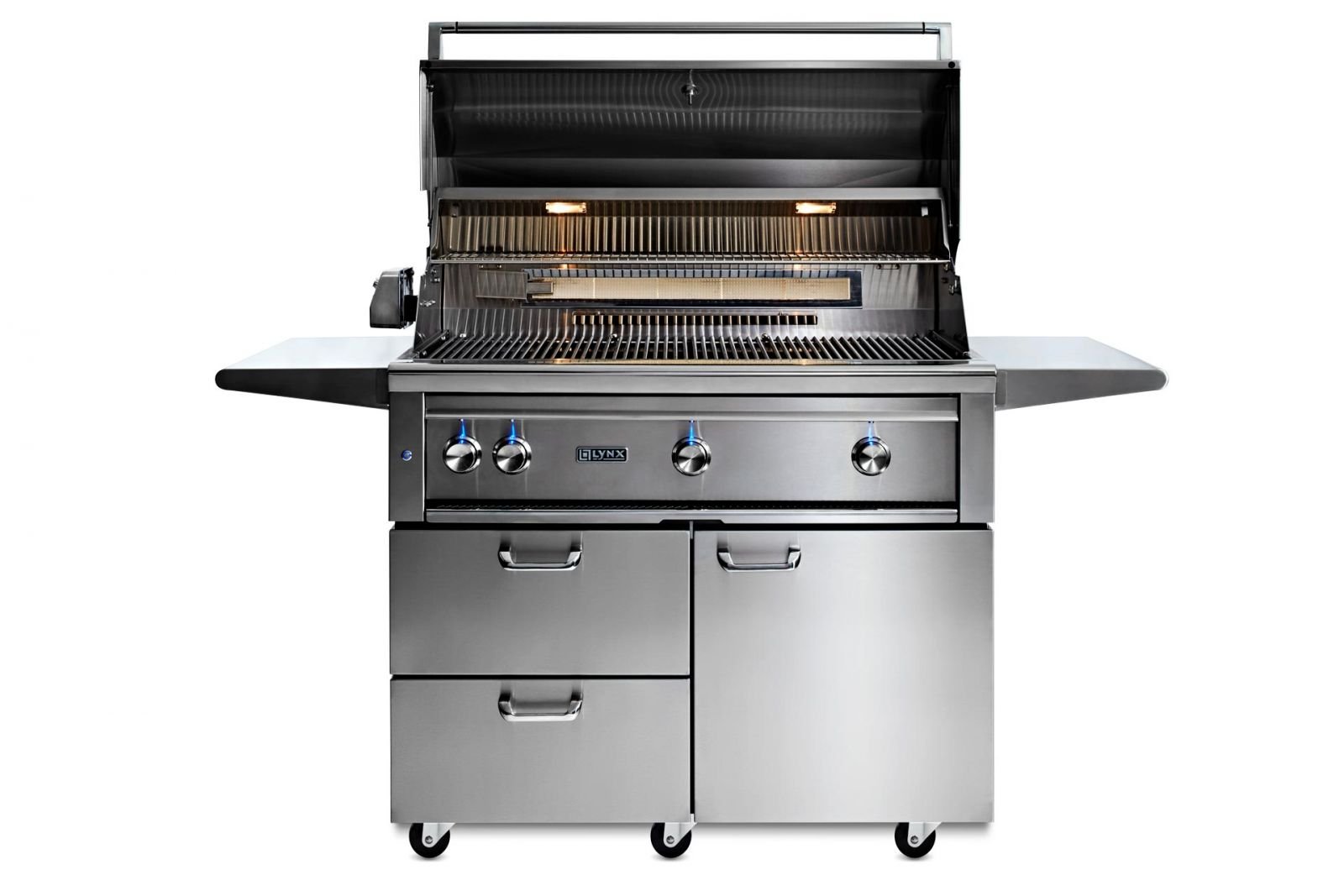 42" Professional Freestanding Grill with All Trident Infrared Burners and Rotisserie (L42ATRF)