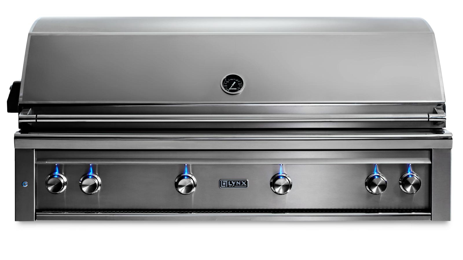 54" Professional Built-in Grill with 1 Trident Infrared Burner and 3 Ceramic Burners and Rotisserie (L54TR)