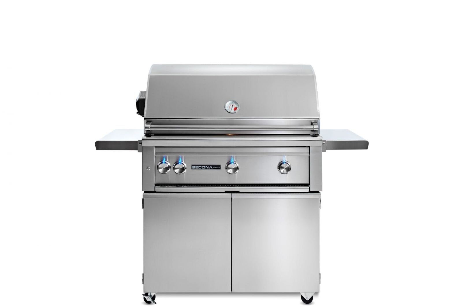 36" Freestanding Grill with 1 Prosear Infrared Burner and 2 Stainless Steel Burners and Rotisserie (L601PSFR)