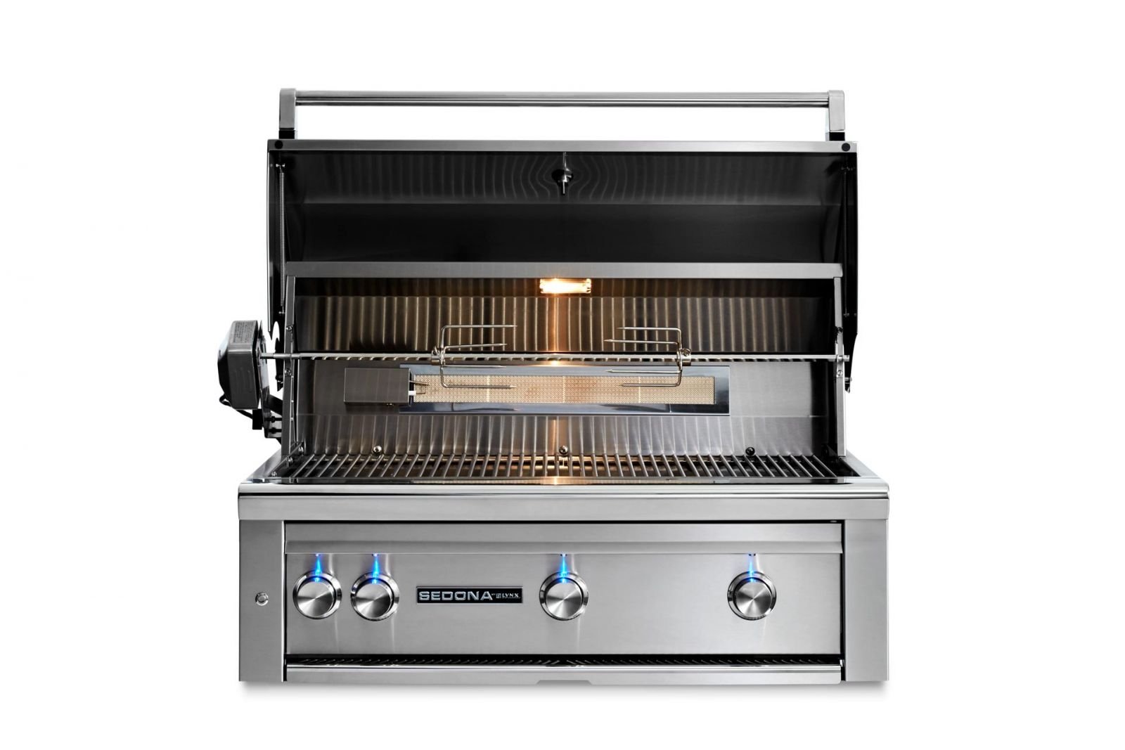 36" Built-in Grill with 1 Prosear Burner and 2 Stainless Steel Burners and Rotisserie (L600PSR)
