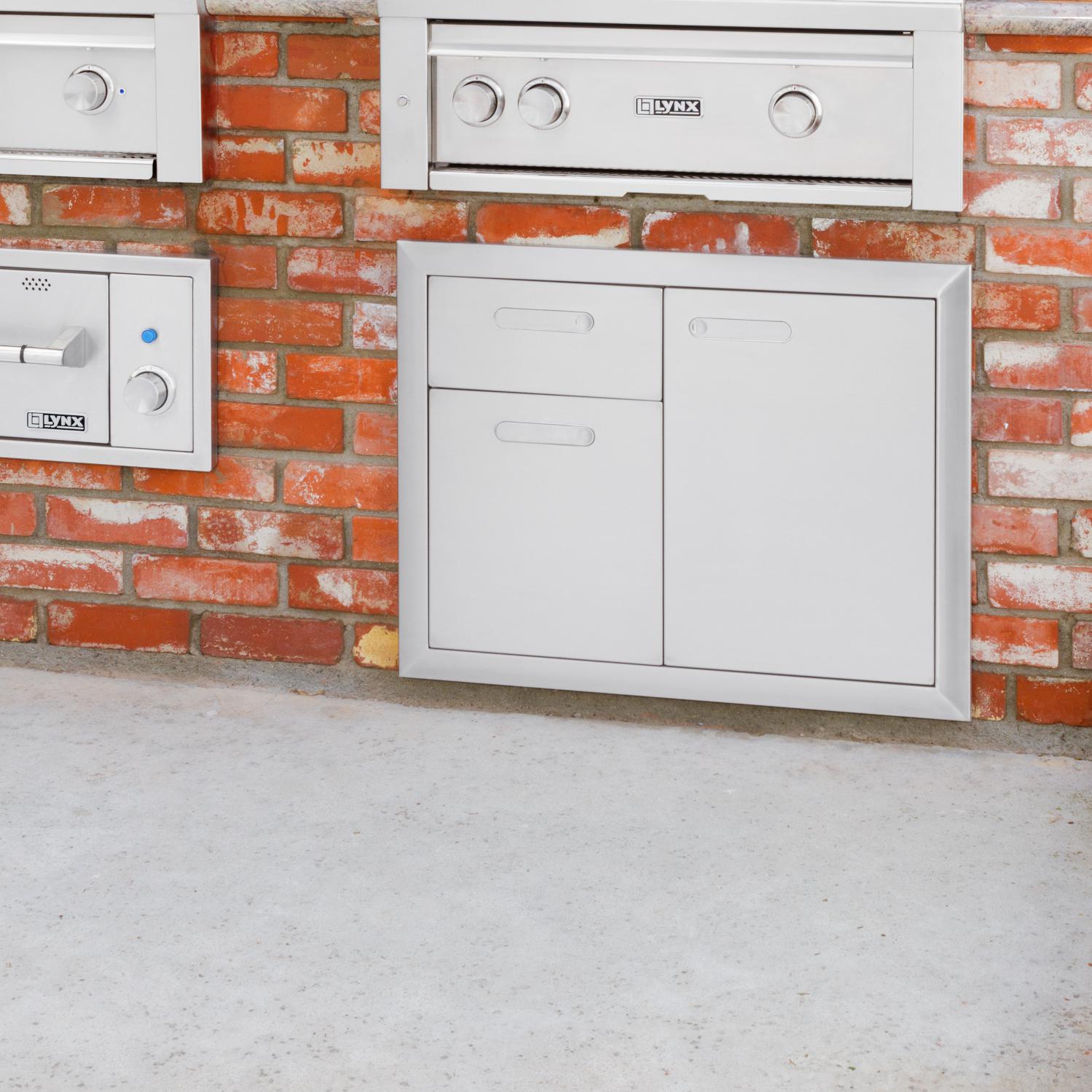 30" Ventana Trash Drawers Combo