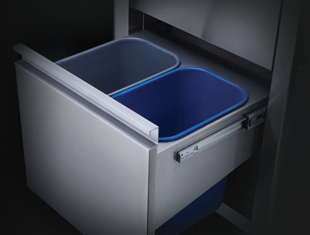 36" X 24" Single Door & Waste Bin Drawer
