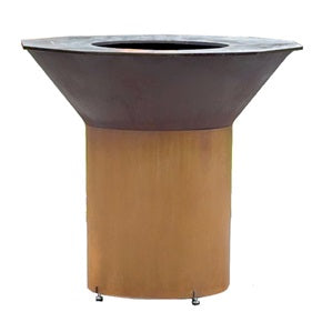 Wood Fired Grill with High Pedestal