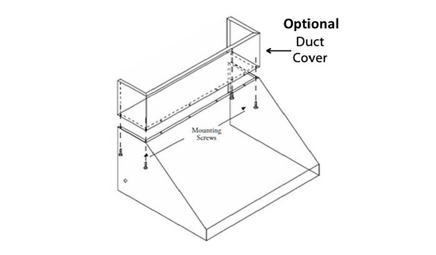 12" External Duct Cover for Sedona Vent Hoods