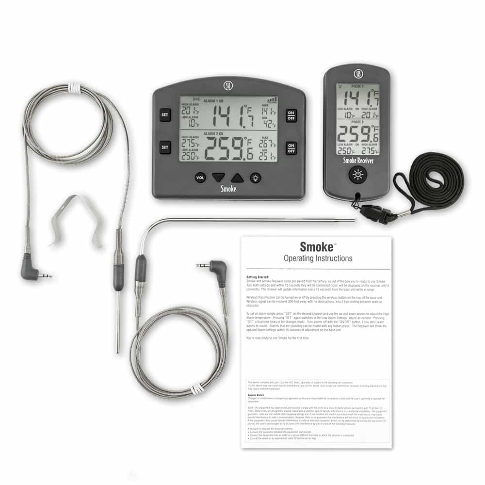 SMOKE 2-Channel Remote Thermometer - Charcoal Grey