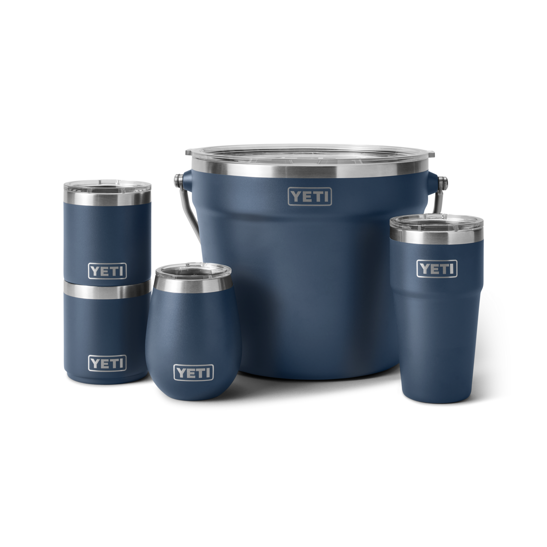 Beverage Bucket w/ Lid - Navy