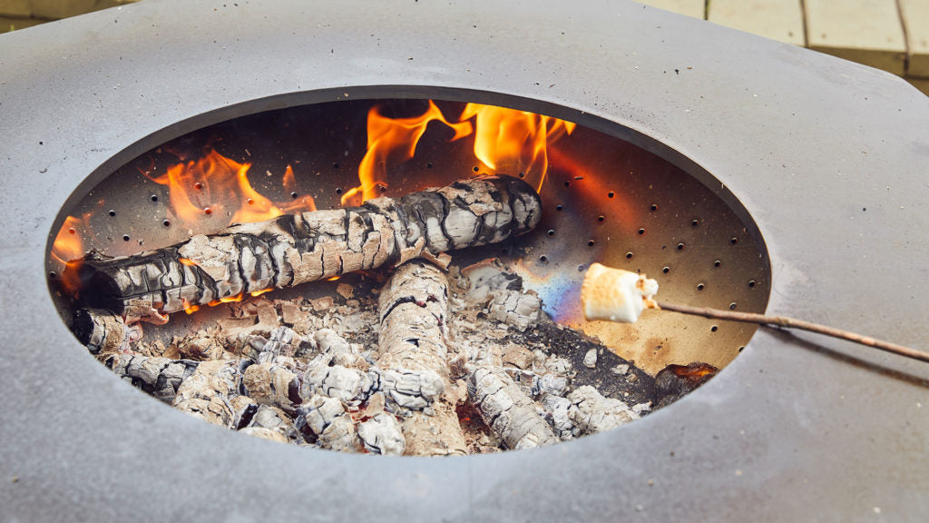 Wood Fired Grill with Low Pedestal