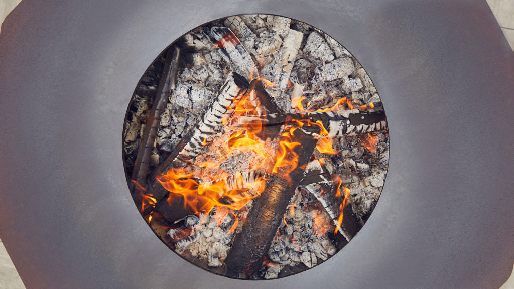 Wood Fired Grill with High Pedestal