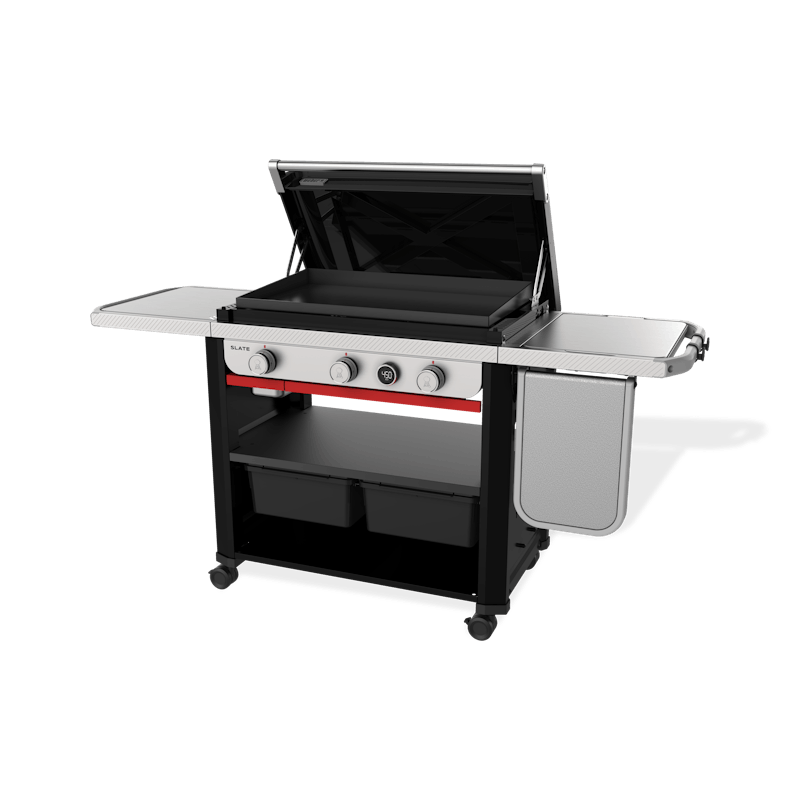 Slate 30" Rust-Resistant Griddle w/ Extendable Side Table