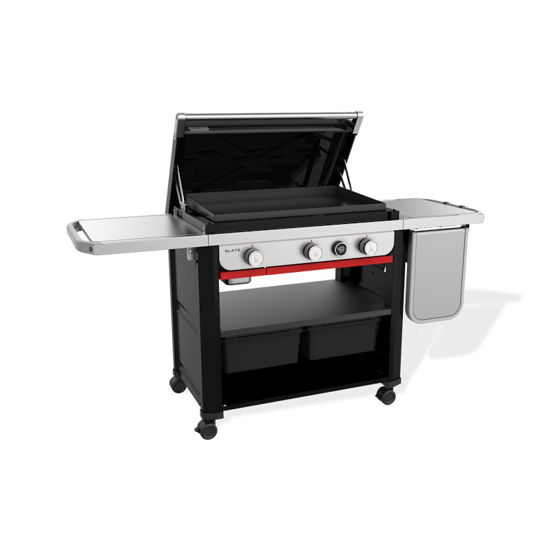 Slate 30" Rust-Resistant Griddle w/ Extendable Side Table