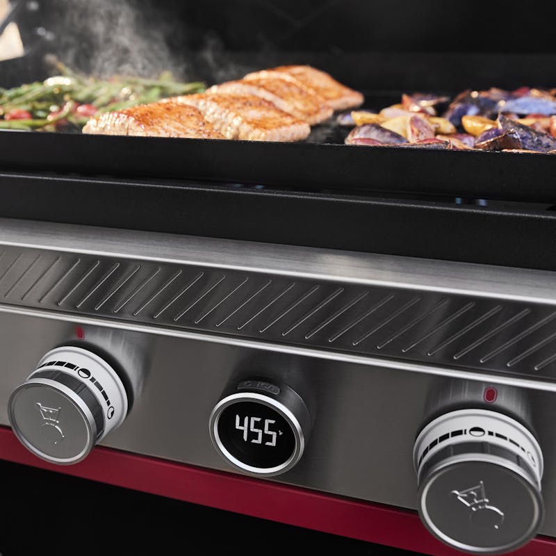 Slate 30" Rust-Resistant Griddle w/ Extendable Side Table