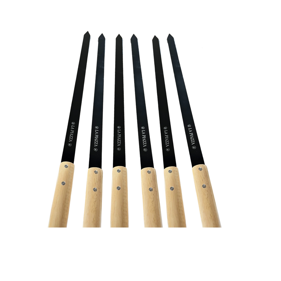 27" BBQ Skewers with Non-Stick Coating - Set of 6