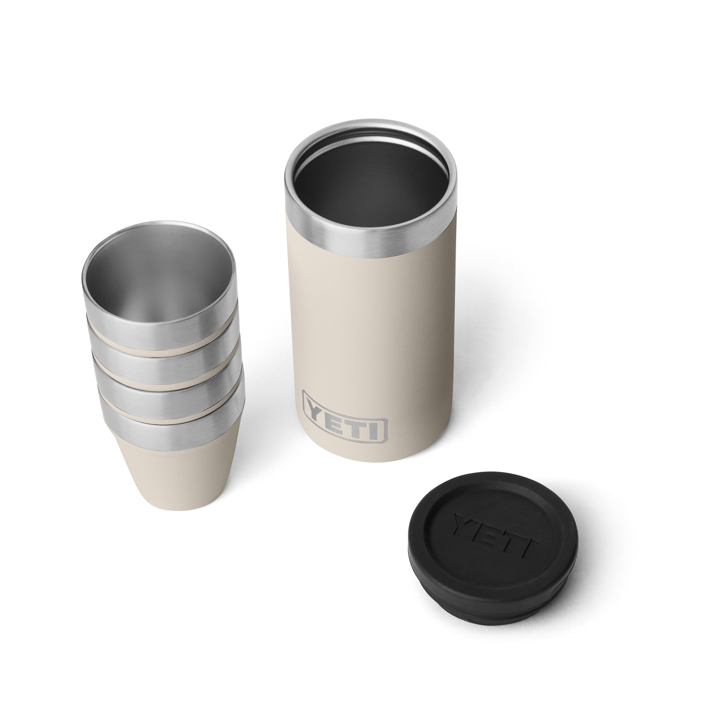 Shot Glasses - 4 Pack w/ Carrying Case - Cape Taupe