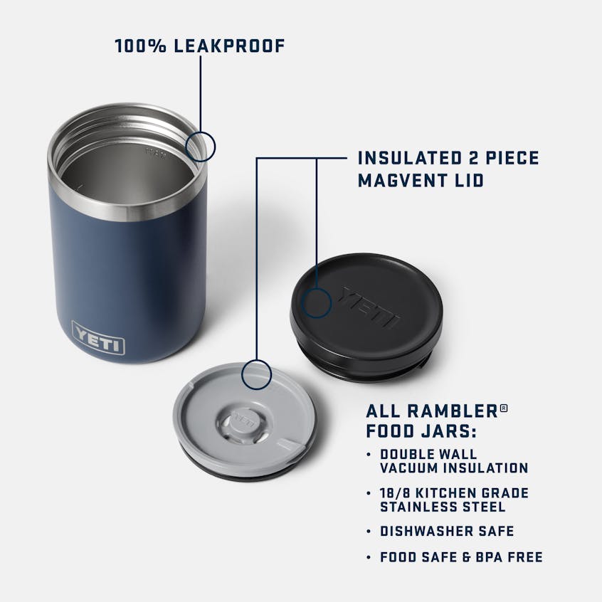 16 oz. / 473ml Insulated Food Jar - Black