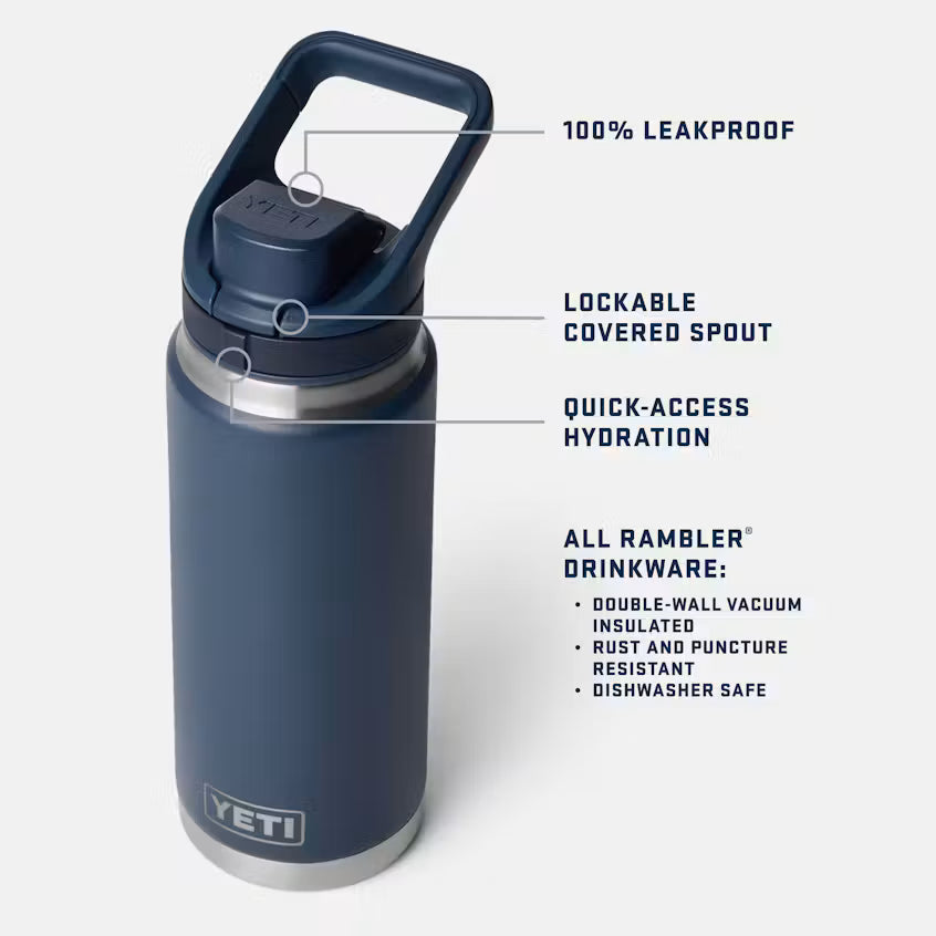 26 oz. / 769ml Bottle w/ FLIP Chug Cap - Black