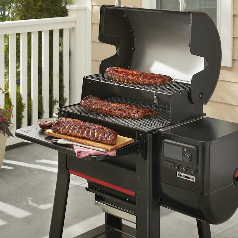 Folding Front Table for Searwood 600 Pellet Grill